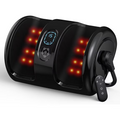 Jiorrts Shiatsu Foot and Calf Massager with Heat – 3 Vibration Speeds and 3 Modes, 3D Deep Kneading & Rolling, Electric Foot Massager with Remote, Machine-Washable Cover